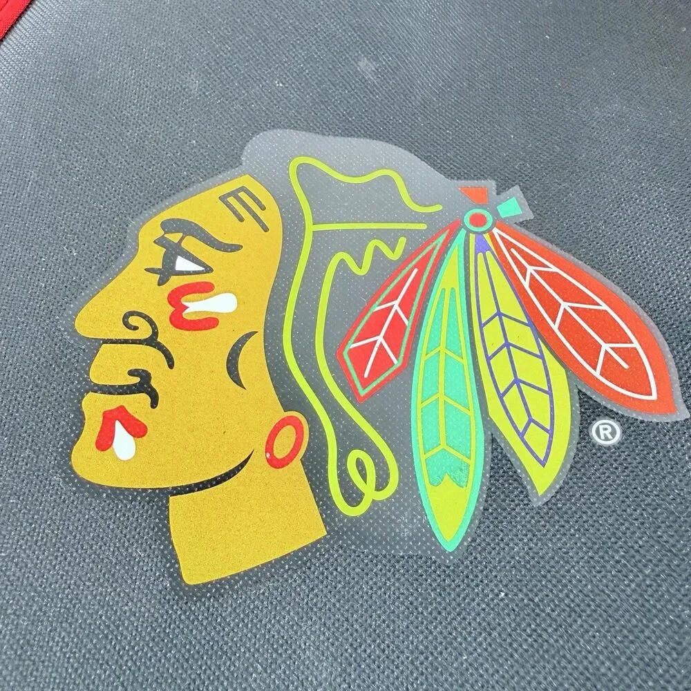 Chicago Blackhawks Backpack School Bag Mini Hockey Stick & Water Bottle Bundle
